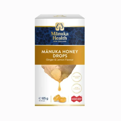 Bonbóny Manuka MGO ™ 400 + se zázvorem a citronem 65g
