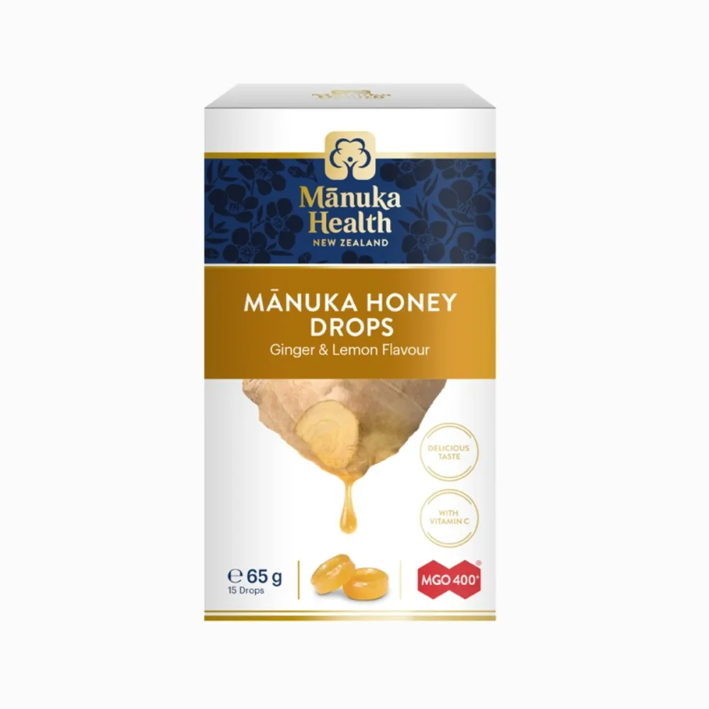 Bonbóny Manuka MGO ™ 400 + se zázvorem a citronem 65g