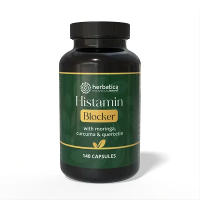 Zvýhodněný set: 2 x Histamin blocker s moringou, kurkumou a kvercetinem - 140 kapslí - Herbatica