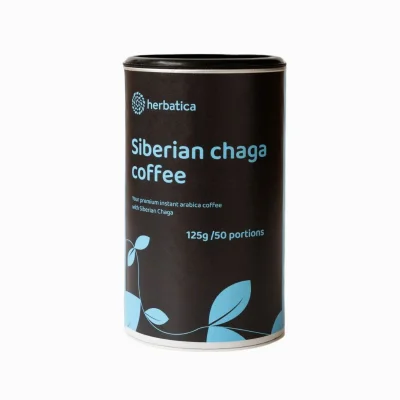 Sibiřská čaga s prémiovou instantní kávou arabica - 125g - Herbatica