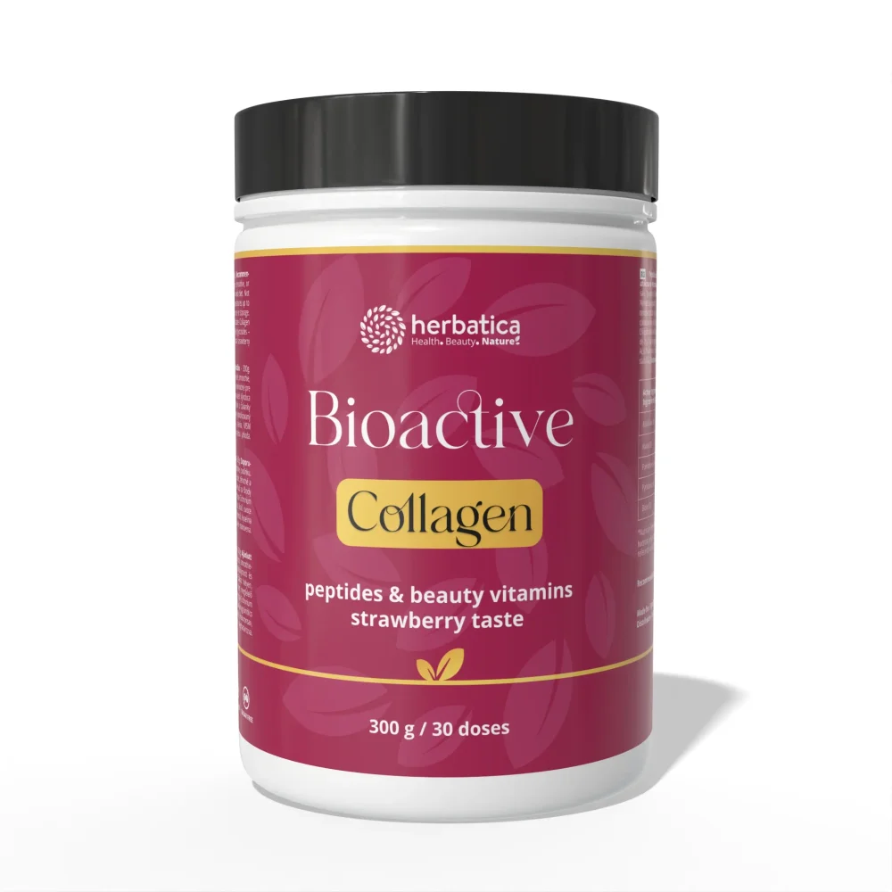 Bioaktivní kolagen s peptidy a vitamíny pro krásu, nehty, vlasy a pokožku - 300g - Herbatica