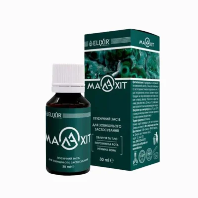 Malachit - hygienický a kosmetický přípravek na ošetření pokožky a sliznic - 30ml - Elixir