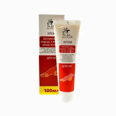 Krém pro péči o nohy, patní ostruhy, halluxy a dnu - 100ml - Ecolek