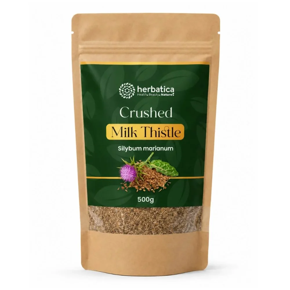 100% jemně drcený ostropestřec mariánský - 500g - Herbatica