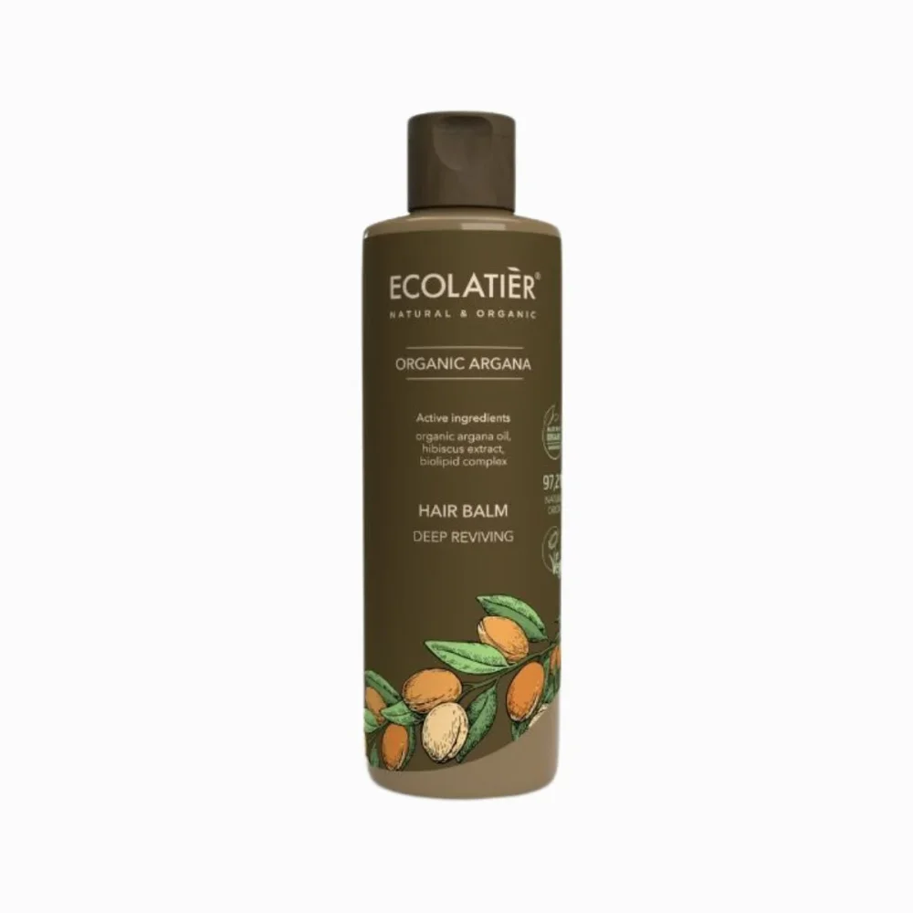 Hluboce vyživující kondicionér na vlasy Organic Argan - 250ml - Ecolatier
