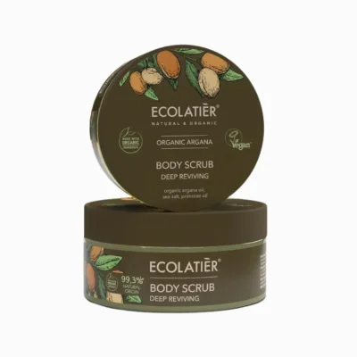 Hluboce vyživující tělový peeling Organic Argana - 300g - Ecolatier