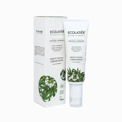 Zpevňující noční krém/maska Organic Cannabis - 50ml - Ecolatier