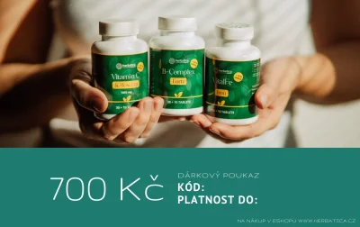 Dárkový poukaz Herbatica v hodnotě 700 Kč