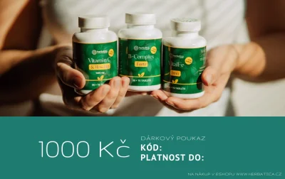 Dárkový poukaz Herbatica v hodnotě 1000 Kč
