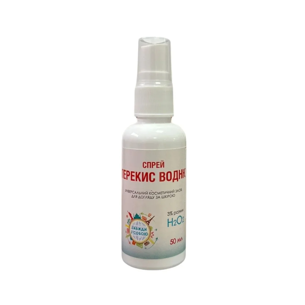 Kosmetický sprej "Peroxid vodíku" 3% roztok pro vnější použití - 50 ml - LekoPro