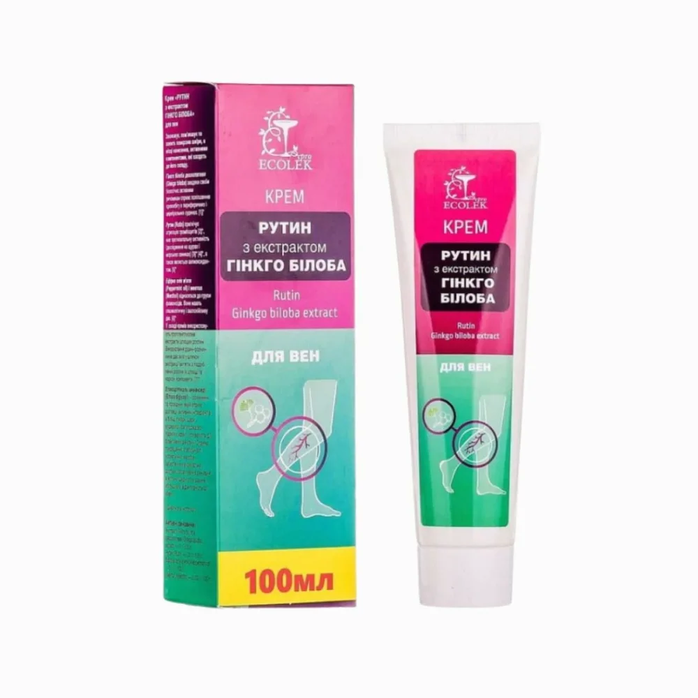 Krém na žíly Rutin s extraktem Ginkgo biloba - 100 ml - Ecolek