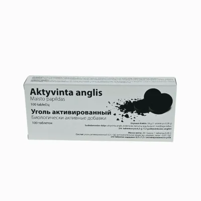 Aktivní uhlí - doplněk stravy - 100 tablet x 0,28 g - OLYMP