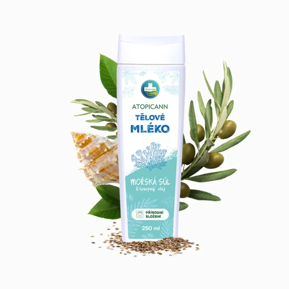 ATOPICANN přírodní tělové mléko pro citlivou pokožku - 250 ml - Annabis