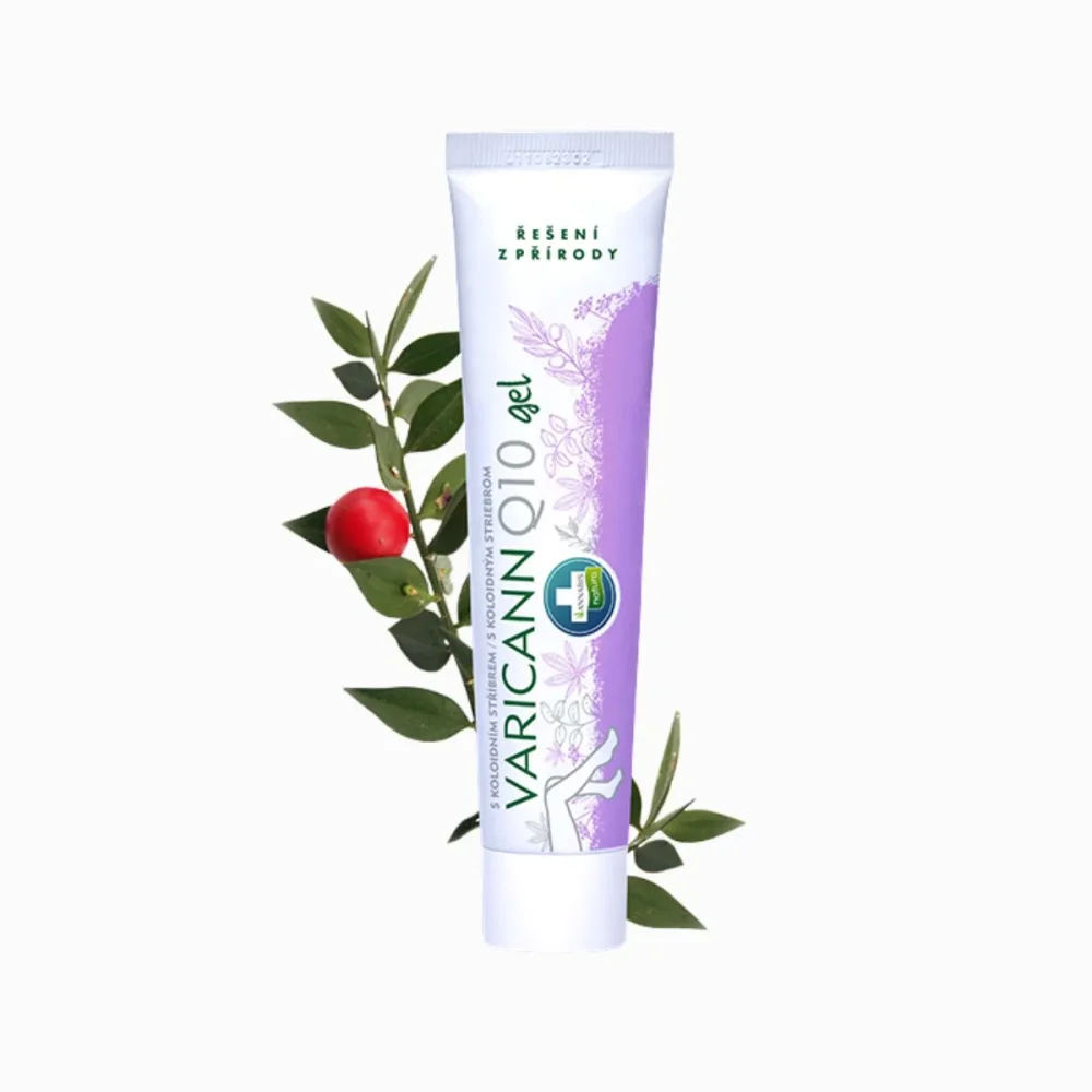 VARICANN Q10 gel na křečové žíly a nohy s koloidním stříbrem - 75 ml - Annabis