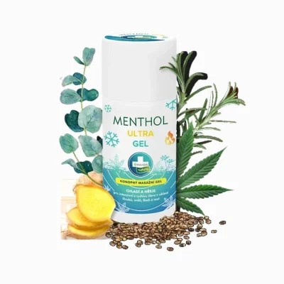 MENTHOL ULTRA GEL - konopný masážní gel s dvojitým účinkem - 90 ml - Annabis