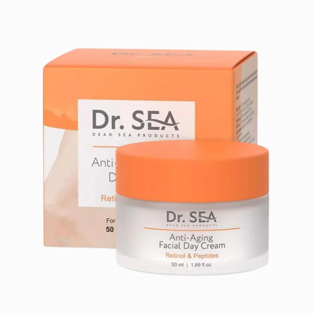 Denní krém na obličej proti stárnutí s retinolem a peptidy - 50 ml - Dr. Sea