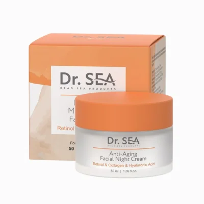 Noční krém proti stárnutí s retinolem, kolagenem a kyselinou hyaluronovou - 50ml - Dr. Sea