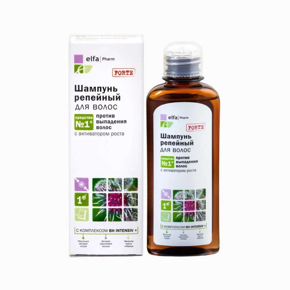 Lopuchový šampon proti vypadávání vlasů - 200 ml - Elfa Pharm
