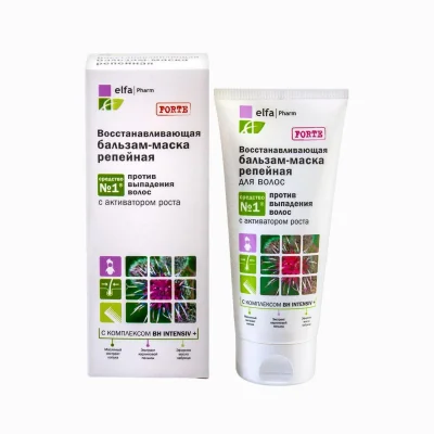 Regenerační lopuchová maska na vlasy - 200 ml - Elfa Pharm