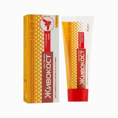 Krém na klouby "Živokost" s kostivalem a včelím jedem - 75 ml - Elixír