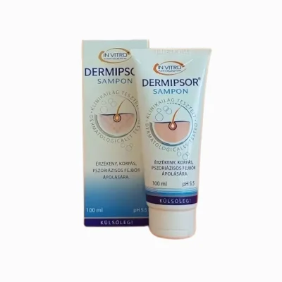 Dermipsor šampon - jemná péče o pokožku hlavy při psoriáze a seboroické dermatitidě - 100 ml -InVitro