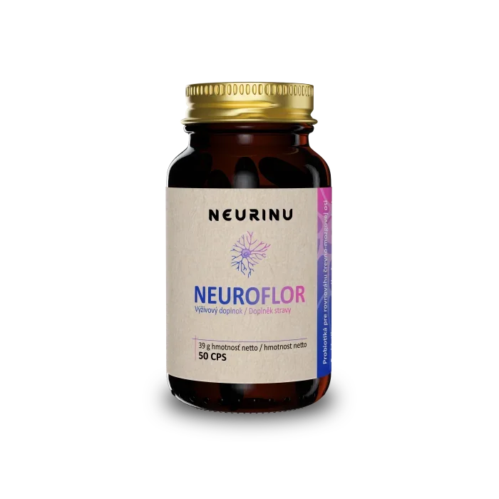 NEURINU Neuroflor probiotika pro psychickou rovnováhu – 50 kapslí