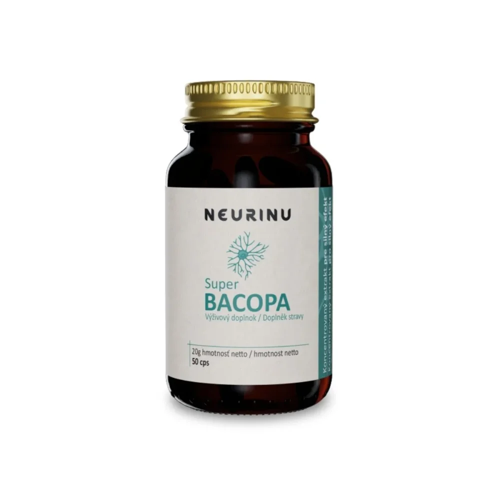 NEURINU Super BACOPA pro vyťaženou mysl – 50 kapslí