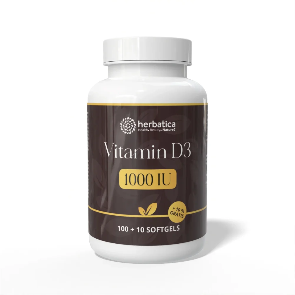 Vitamín D3 1000 IU - 110 tablet - Herbatica