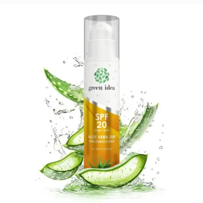 Aloe vera opalovací mléko SPF 20 200 ml - Green idea
