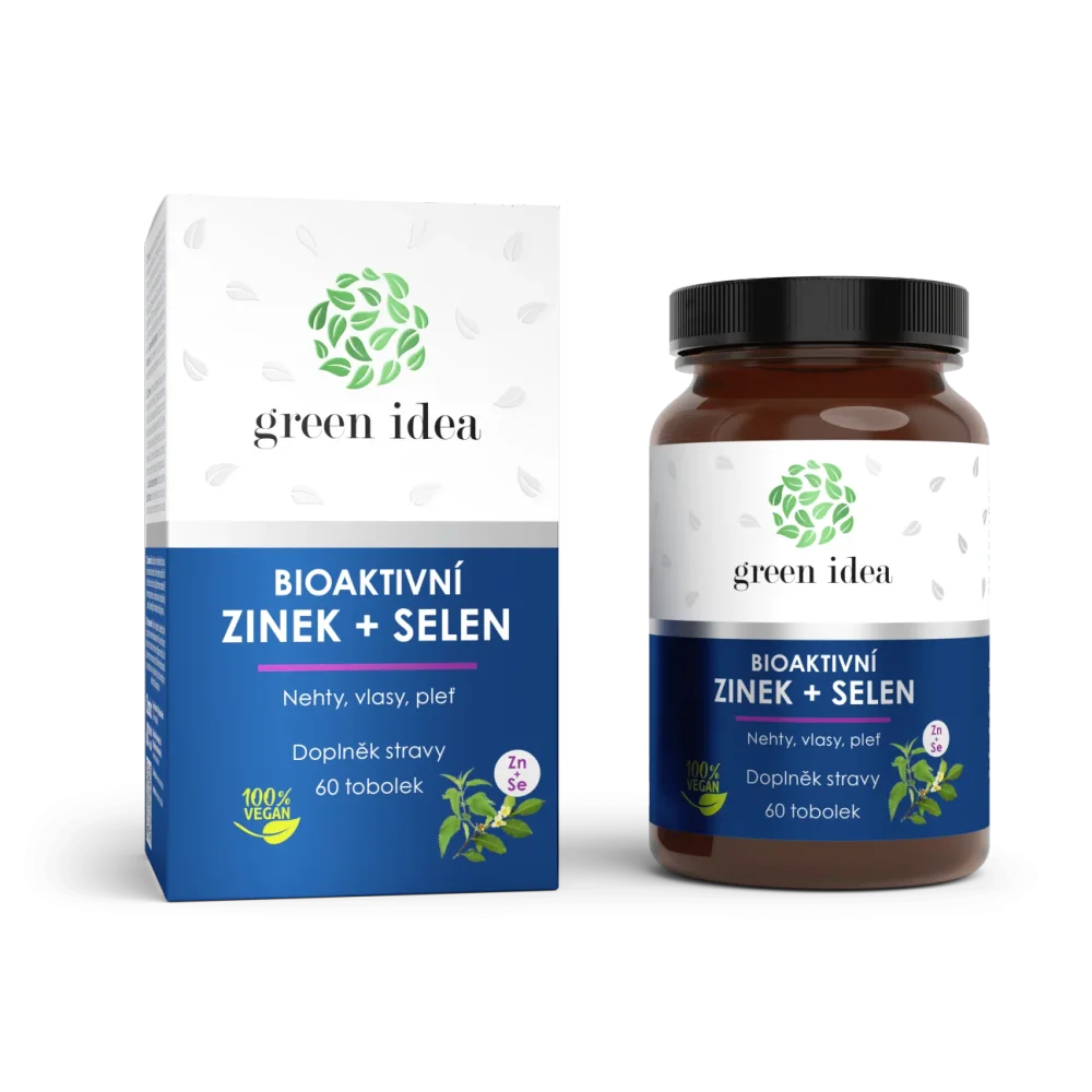 Bioaktivní zinek+selen - tobolky 60 ks - Green idea