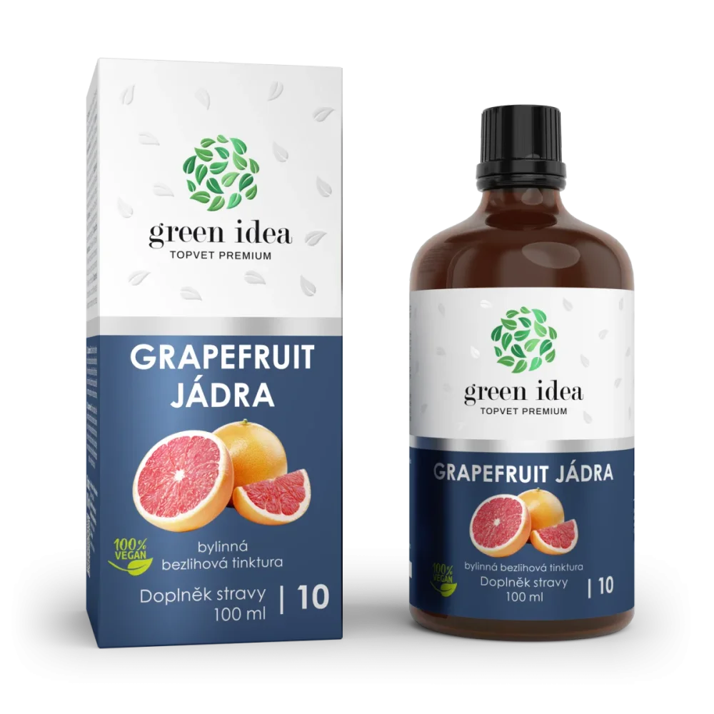 Grapefruit jádra - bezlihová tinktura 100 ml - Green idea