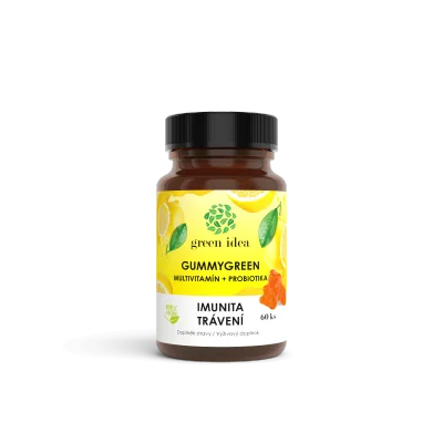 Gummygreen - Multivitamín + probiotika 60 ks - Green idea