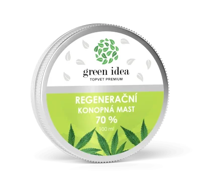 Konopná regenerační mast 70% 100 ml - Green idea