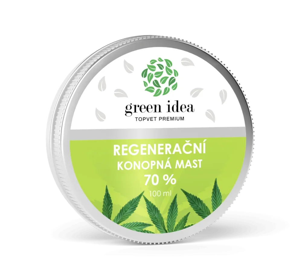 Konopná regenerační mast 70% 100 ml - Green idea