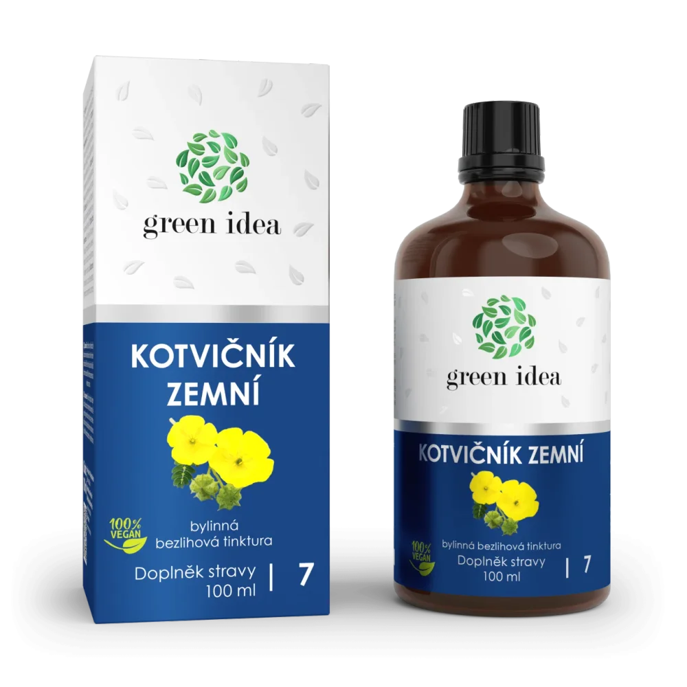 Kotvičník zemní - bezlihová tinktura 100 ml - Green idea