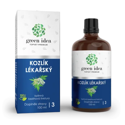 Kozlík - bezlihová tinktura 100 ml - Green idea