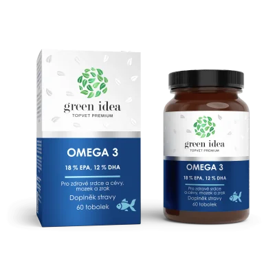 Omega 3 - 18% EPA, 12% DHA - tobolky 60 ks - Green idea