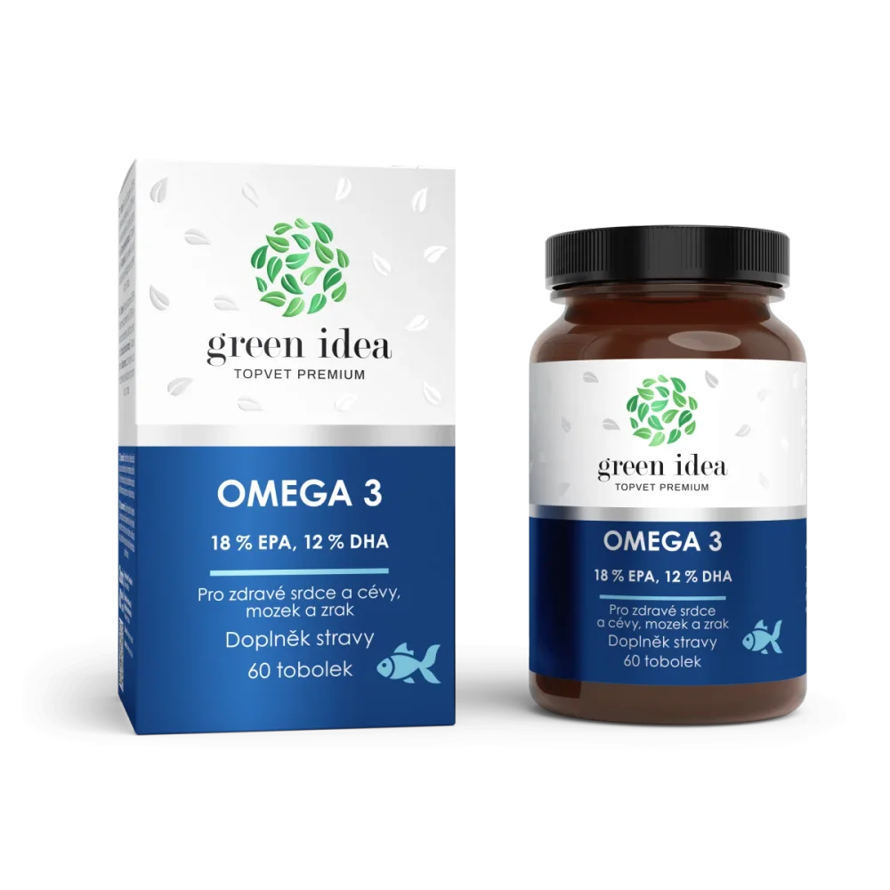 Omega 3 - 18% EPA, 12% DHA - tobolky 60 ks - Green idea