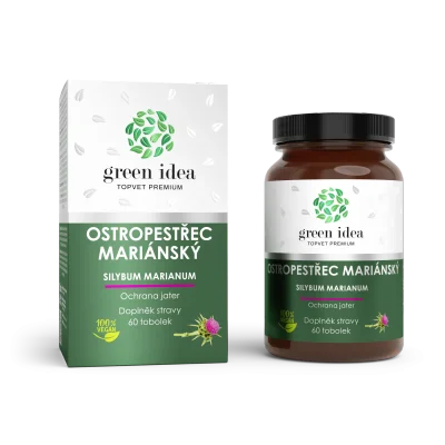 Ostropestřec bylinný extrakt - tobolky 60 ks - Green idea
