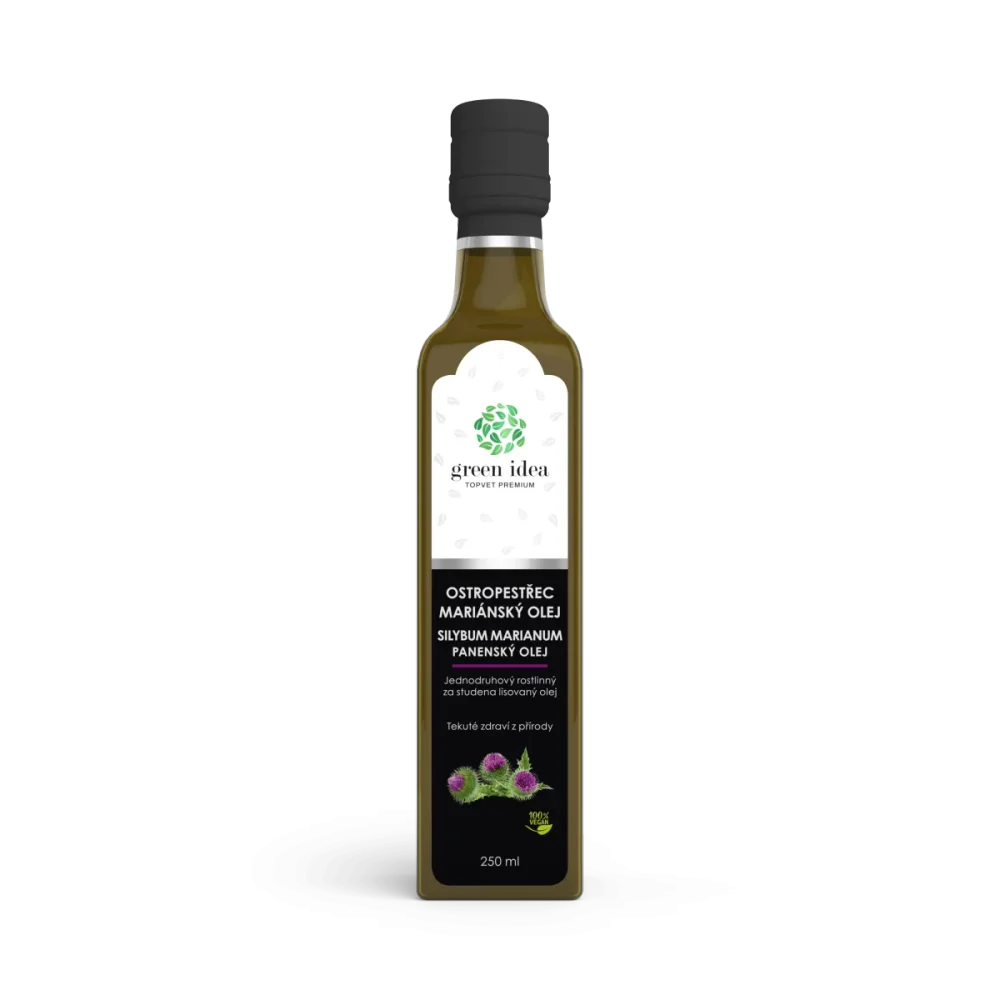 Ostropestřec mariánský olej 250 ml - Green idea