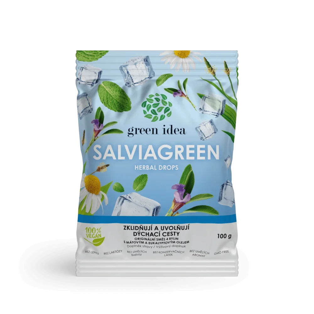 Salviagreen - bylinné bonbóny 100 g - Green idea