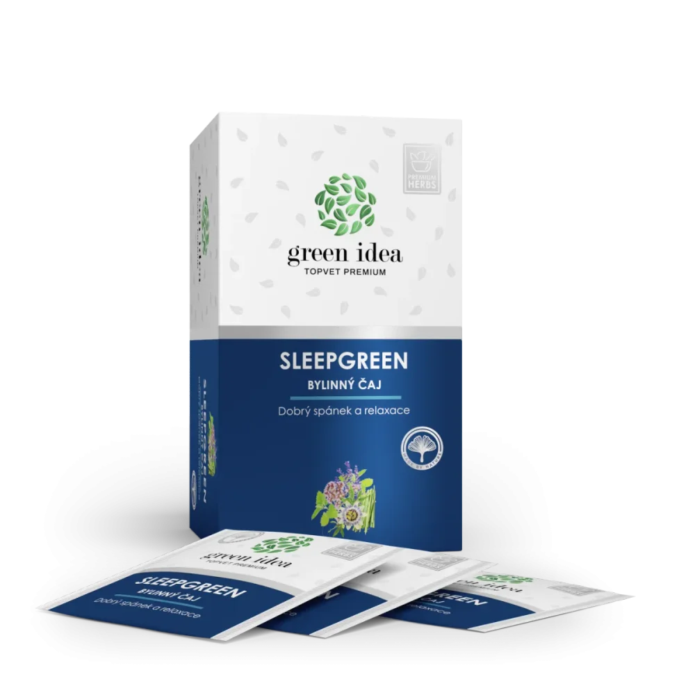 Herbex Sleepgreen - bylinný čaj 20 sáčků - Green idea