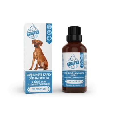 Ušní lihové kapky očista pro psy 50 ml - Green idea
