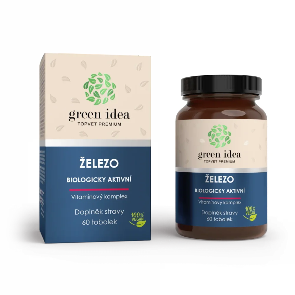 Železo - vitamínový komplex - tobolky 60 ks - Green idea