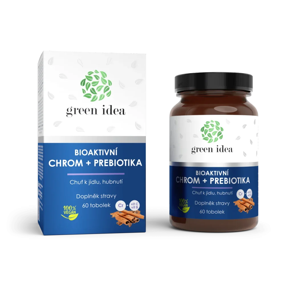 Bioaktivní chrom+prebiotika - tobolky 60 ks - Green idea