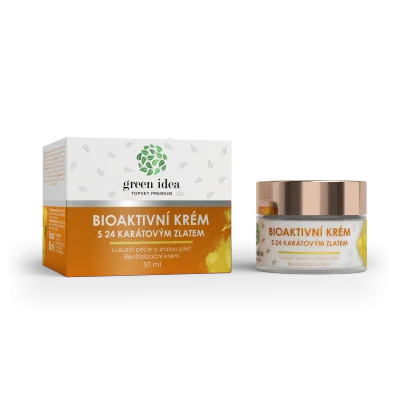 Bioaktivní krém s 24 karátovým zlatem 50 ml - Green idea