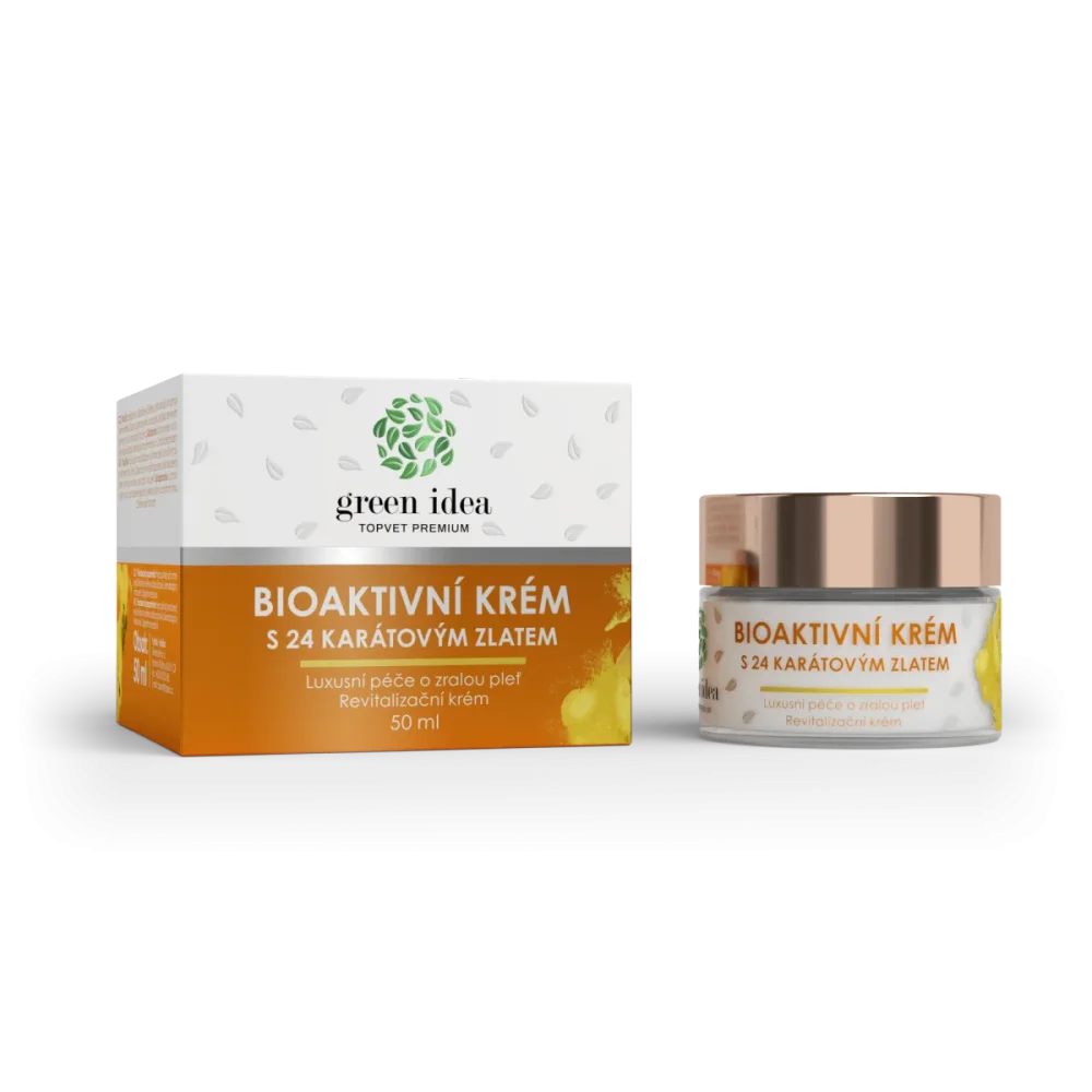 Bioaktivní krém s 24 karátovým zlatem 50 ml - Green idea