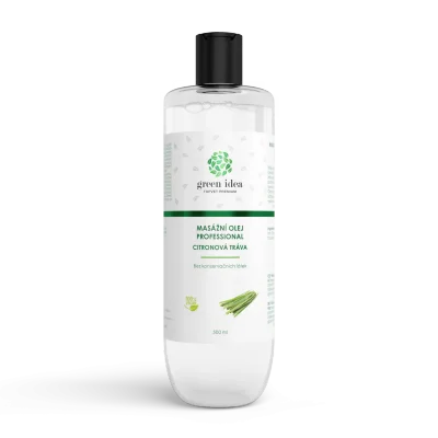 Citronová tráva masážní olej 500 ml - Green idea
