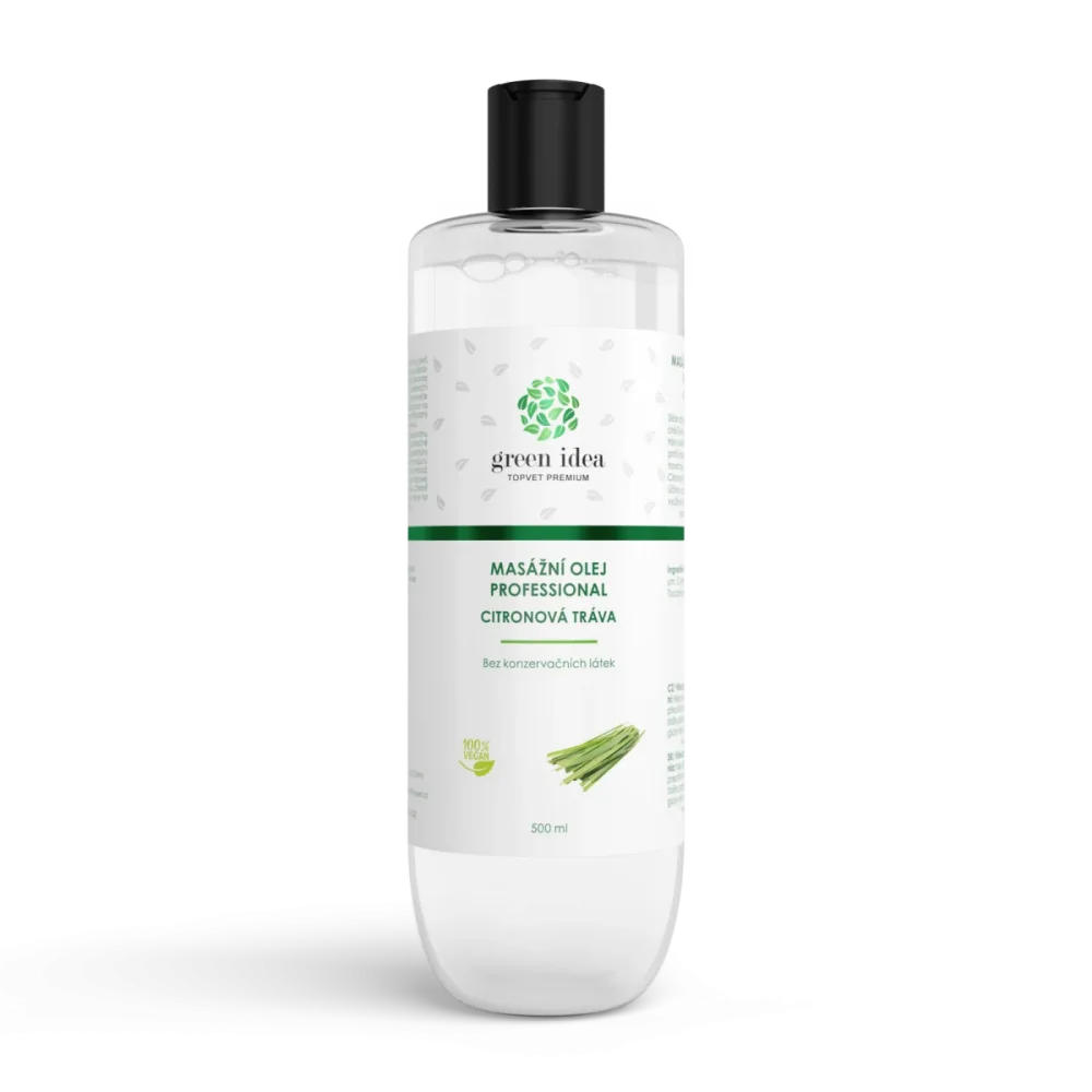 Citronová tráva masážní olej 500 ml - Green idea