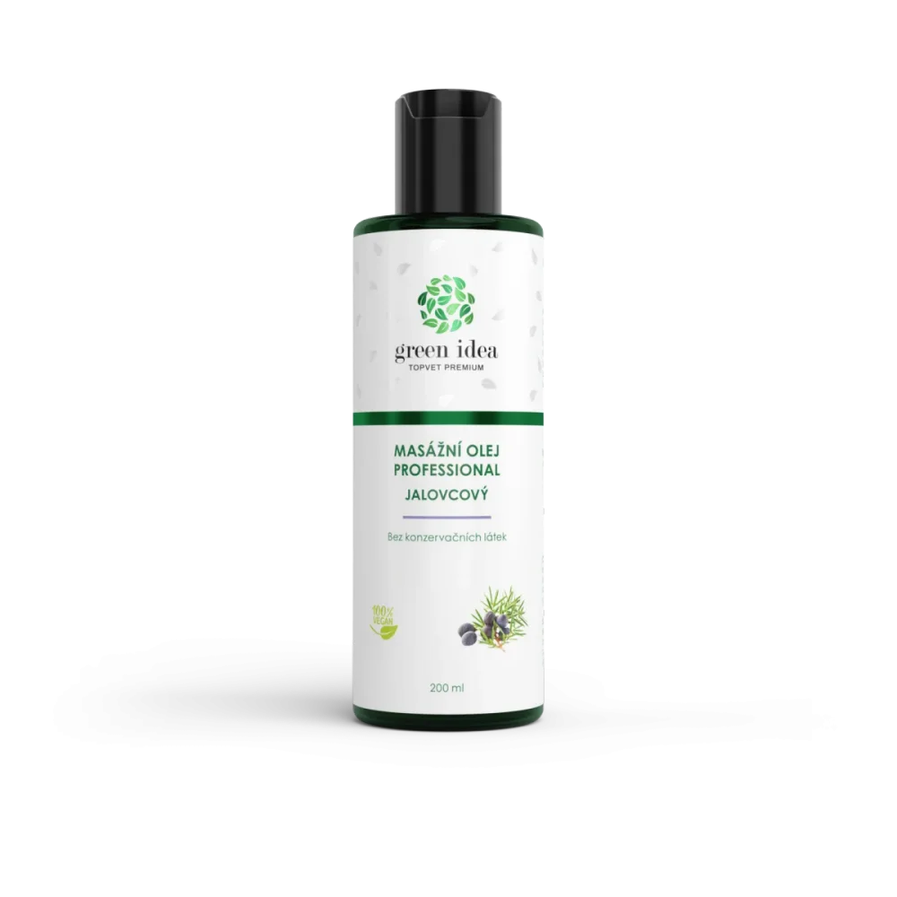 Jalovcový masážní olej 200 ml - Green idea